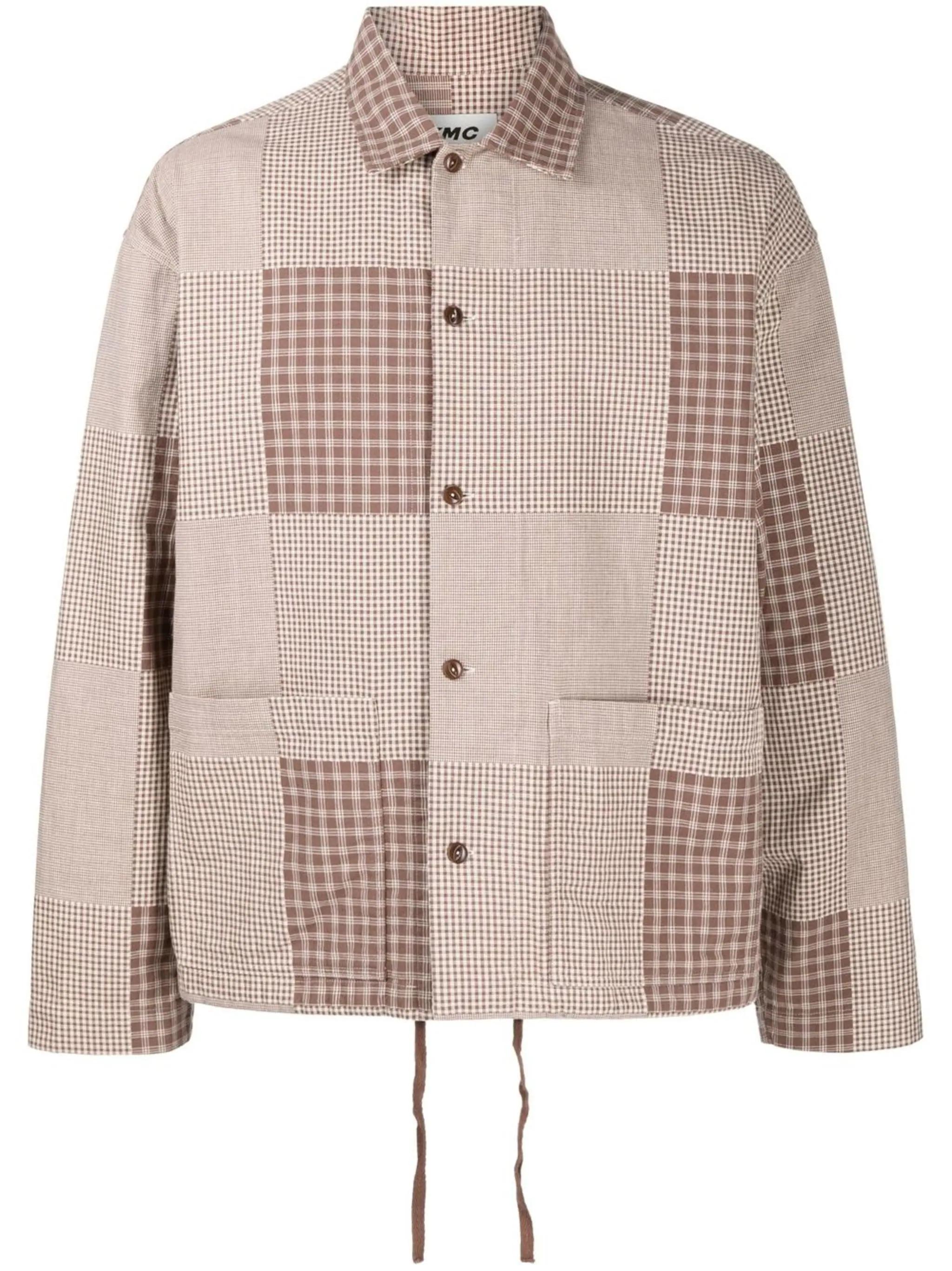 PJ checked long-sleeve shirt