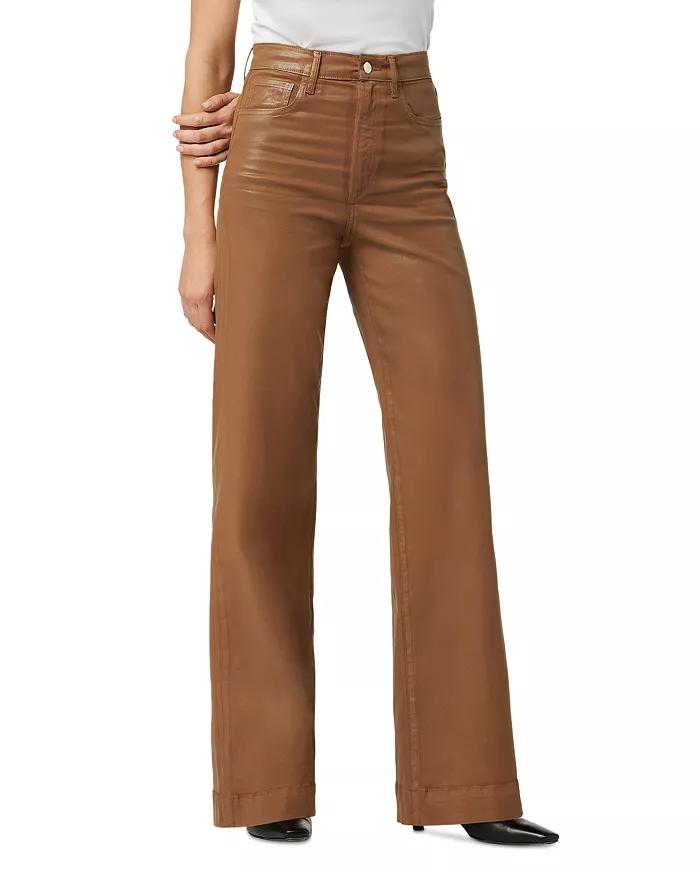 The Mia Coated High Rise Wide Leg Jeans
